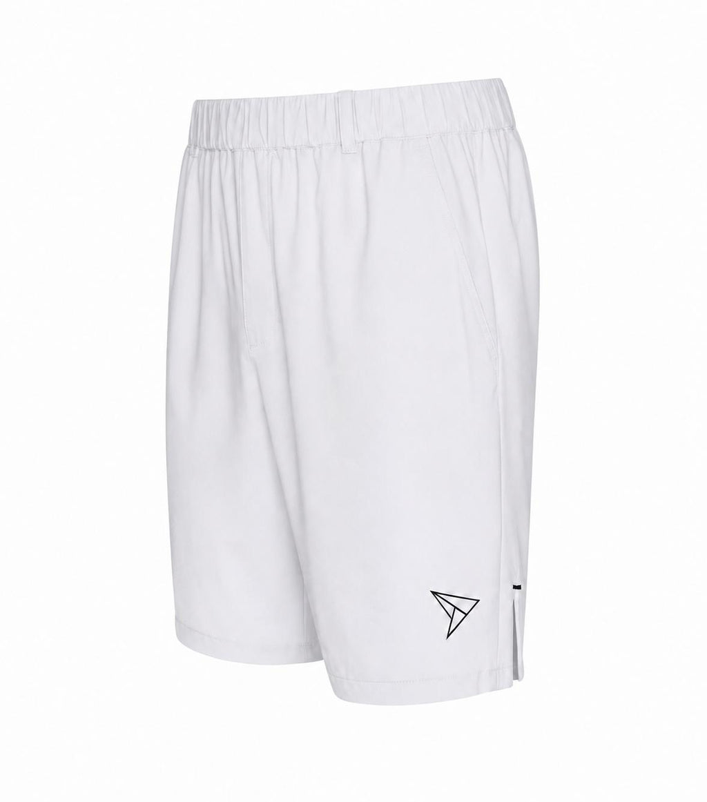 Athletic White Shorts With Inner